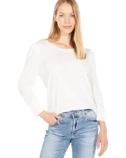 3/4 Puff Sleeve Pima Cotton Top