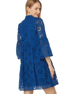 3/4 Sleeve Hazelanne Eyelet Dress