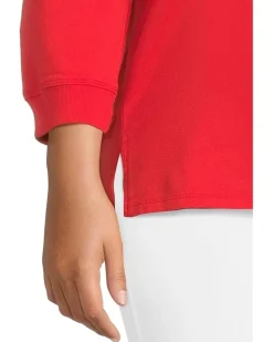 3/4 Sleeve Hi-Lo Tunic with Side Slits