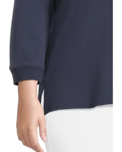 3/4 Sleeve Hi-Lo Tunic with Side Slits