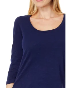 3/4 Sleeve Scoopneck Tee