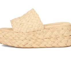 Aaron Platform Raffia Mule
