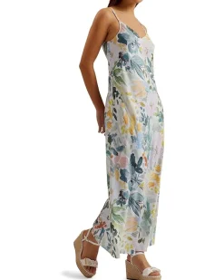 Adamela Double Layer Slip Midi Dress