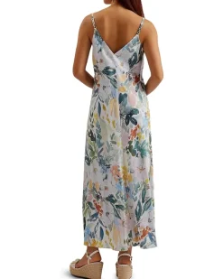 Adamela Double Layer Slip Midi Dress