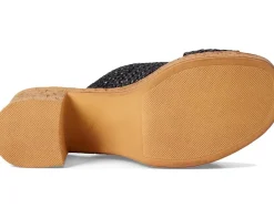 Adorned Raffia Slide Sandal