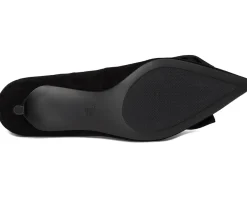 Adrienne Bow-Trim Suede Pumps