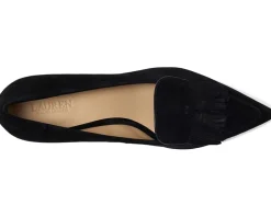 Adrienne Suede Kiltie Pumps