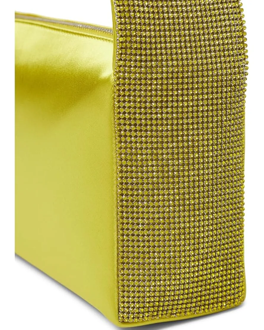 Afterparty Satin and Crystal Embellished Shoulder Bag