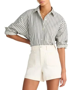 Alice Shirt Curved Yoke - Seersucker