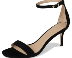 Allie Mid-Heel Suede Sandals