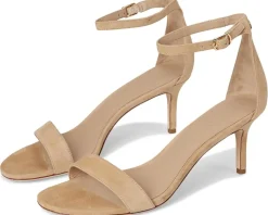 Allie Mid-Heel Suede Sandals