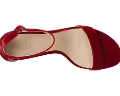 Allie Mid-Heel Velvet Sandals