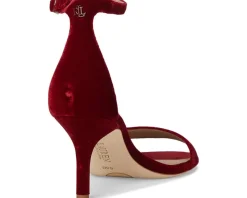 Allie Mid-Heel Velvet Sandals