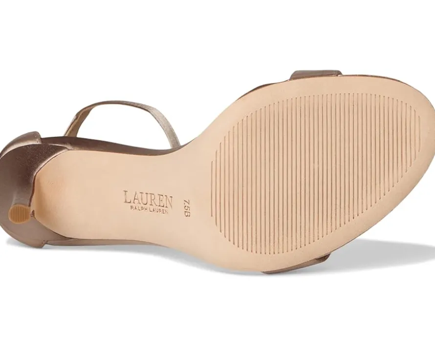 Allie Pave-Buckle Satin Sandals