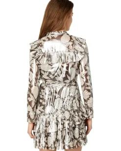 Alyvia Ruffle Detail Mini Shirtdress