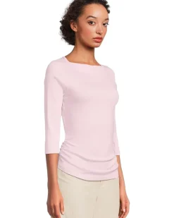 Asha 3/4 Sleeve Straight Neck Top