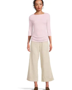 Asha 3/4 Sleeve Straight Neck Top