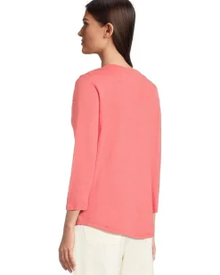 Ashby Isles Rib 3/4 Sleeve Scoop