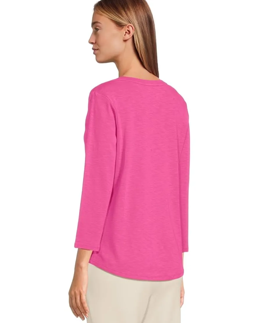 Ashby Isles Rib 3/4 Sleeve Scoop