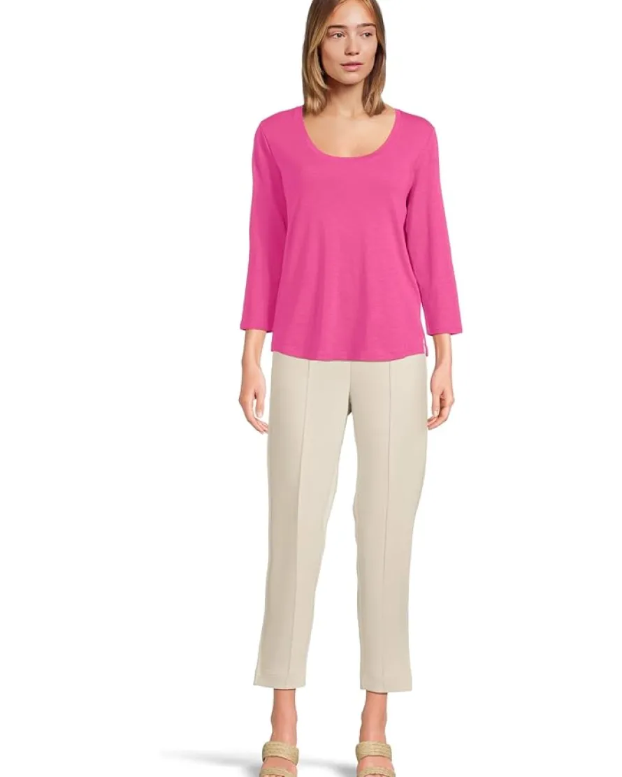 Ashby Isles Rib 3/4 Sleeve Scoop