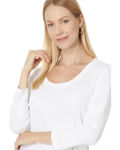 Ashby Isles Rib 3/4 Sleeve Scoop