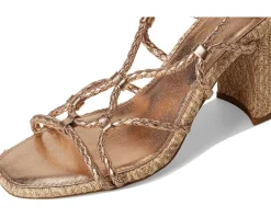 Azimma Braided Block Heel Sandals