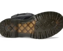 1B99 Front Zip Leather Mid Calf Boots