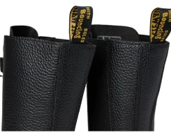 1B99 Front Zip Leather Mid Calf Boots