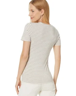 Bam boo Stripe Quarter Sleeve