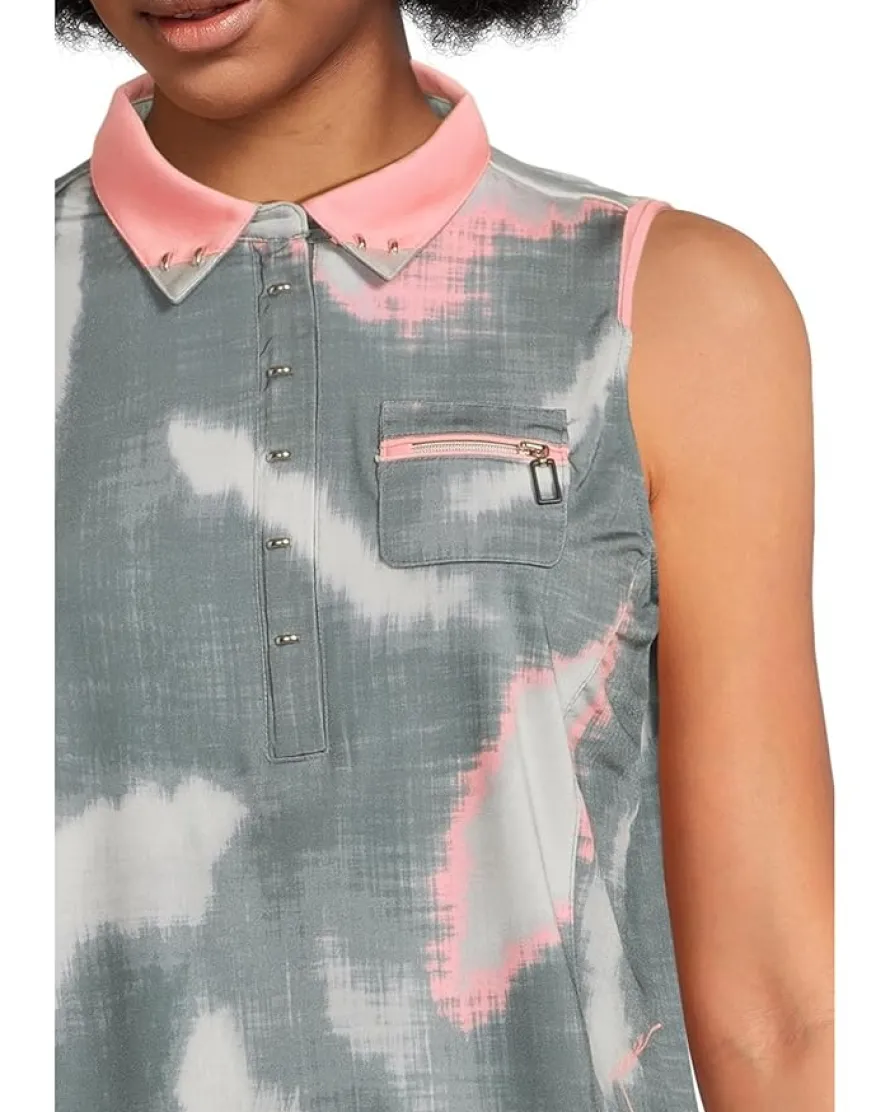 Batik Print Sleeveless Top