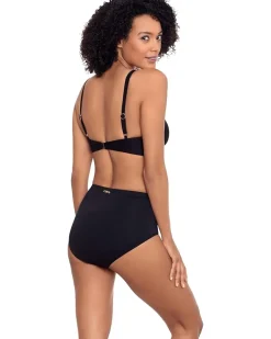 Beach Club Solid Ruffle Underwire Bra Top