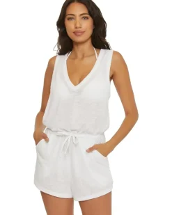 Beach Date Romper with pockets cover-up