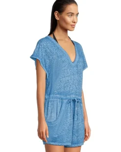 Beach Date V Neck Romper Cover-Up