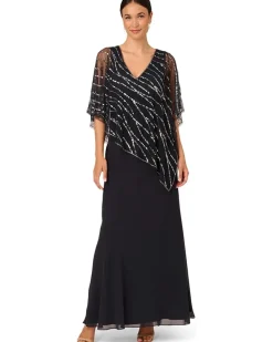 Beaded Popover Midi Dress