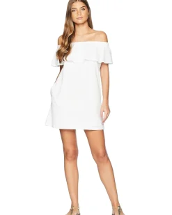 Belle-Air Off the Shoulder Ruffle Dress Cover-Up