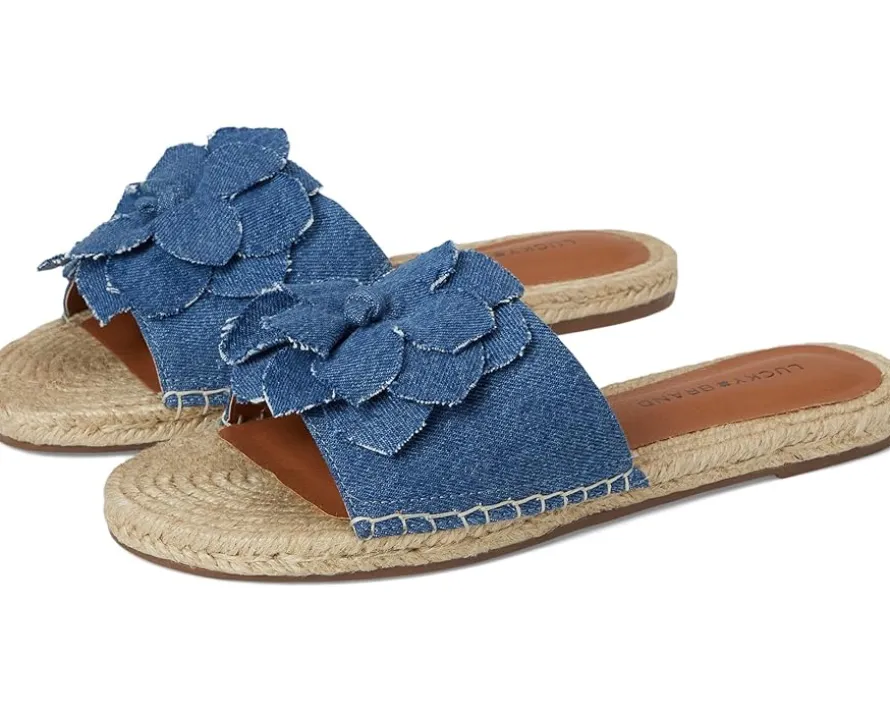 Biricha Floral Flat Sandals