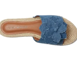 Biricha Floral Flat Sandals