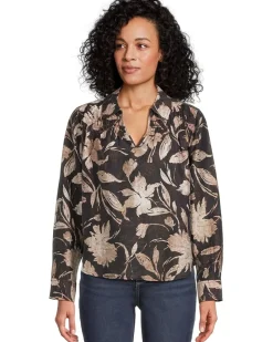 Bloom Beauty Long Sleeve Popover Top
