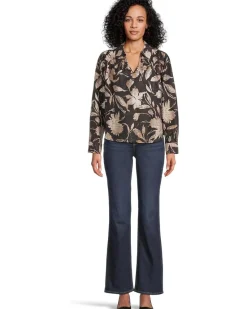 Bloom Beauty Long Sleeve Popover Top