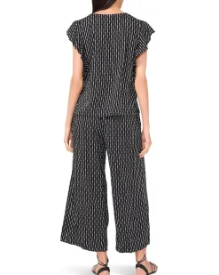 Blouse With Ruffle Sleeve