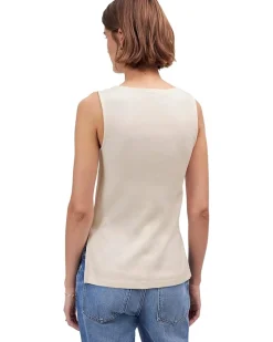 Boat Neck Slit Tank