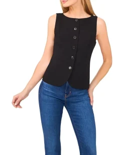 Boat Neck Waistcoat Top