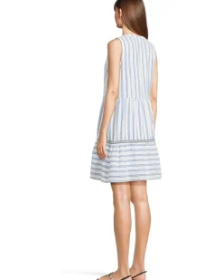 Bonita Strip Sleeveless Tiered Dress