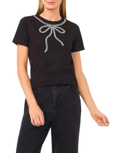 Bow Gem Trim T-shirt