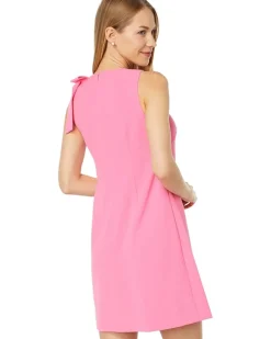 Bow Shoulder Shift Dress