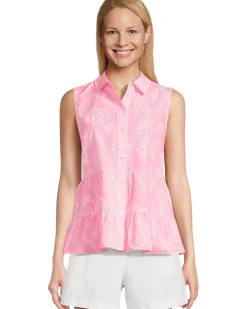 Breah Sleeveless Button D