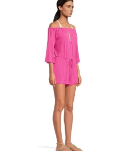 Breezy Basics Off The Shoulder Romper Cover-Up