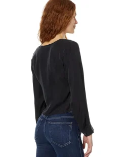 Brushed Ruched-Front Top