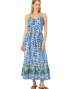 Brushstroke Blues Dress