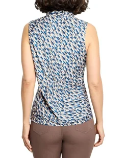 Brushstrokes Ruffled Around Top